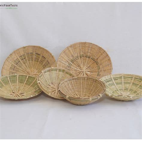Bamboo Basket Wall Decor (Set of 6) – CreateYourTaste