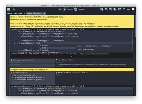 Image result for JavaScript In Gdevelop