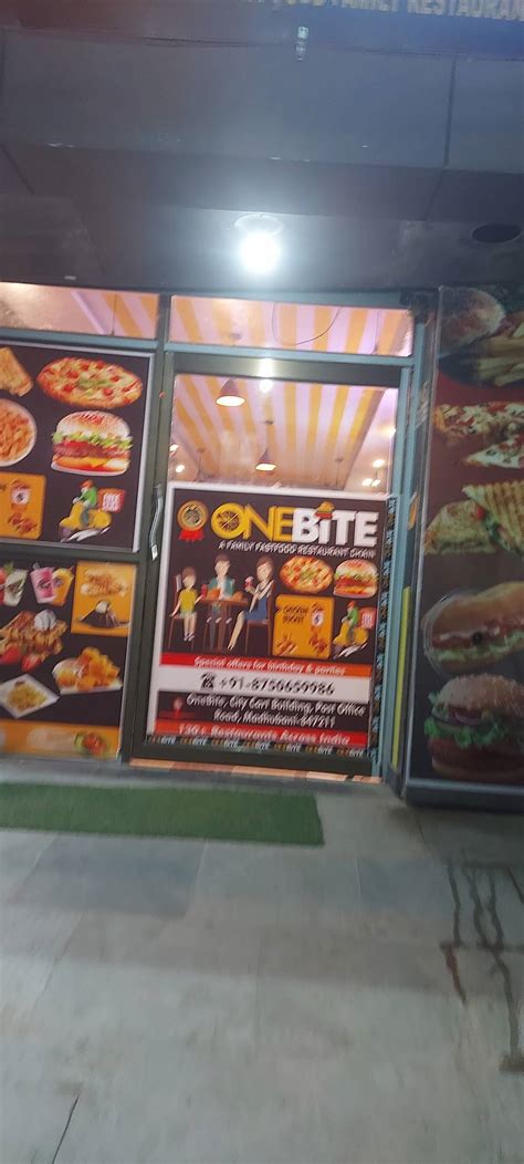 Menu at One Bite, Madhubani, Madhubani