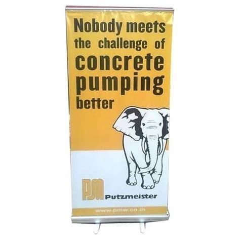 Affordable Advertisement Banner Standees, Customizable Metal Standees
