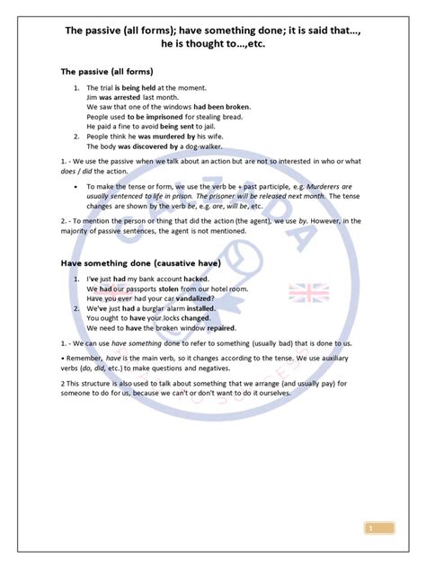 Image result for Passive Form Examples