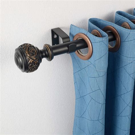 Snapklik.com : Decorative Window Curtain Rod 1-Inch Diameter