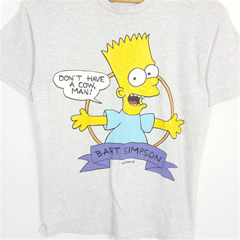 Vintage 90's BART SIMPSON American Cartoon Character T-shirt - Etsy