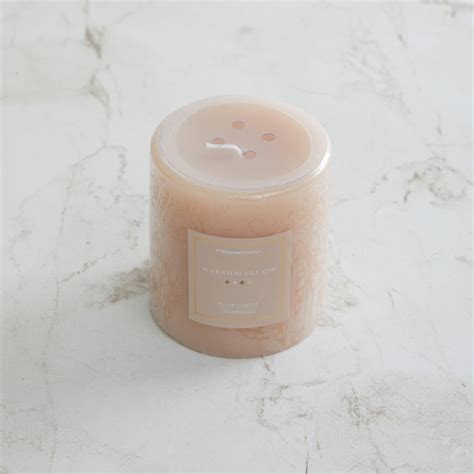 Buy Marshmallow Cedarwood Scented Pillar Candle from Home Centre at ...