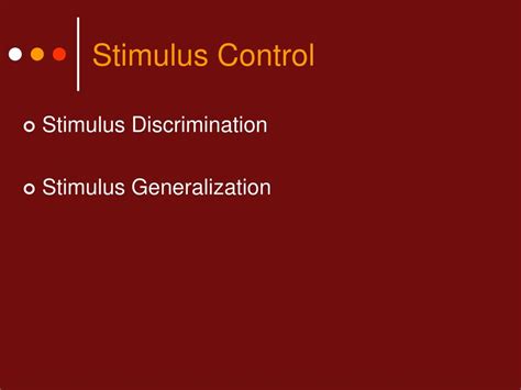 Image result for Stimulus Control Examples