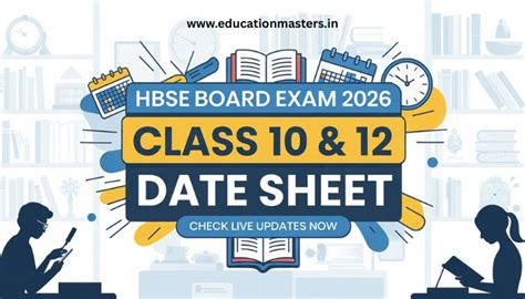 HBSE Date Sheet 2026 for Class 10 & 12 | Check Live Updates | Education ...