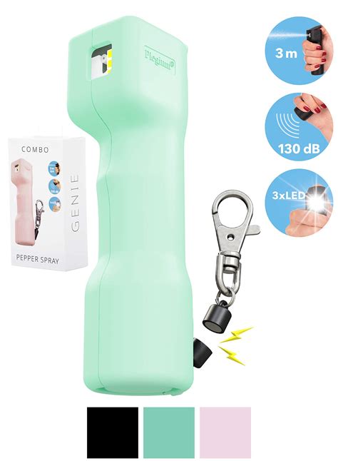Buy Plegium Combo Pepper Spray with Built-in Alarm & Strobe Lights ...