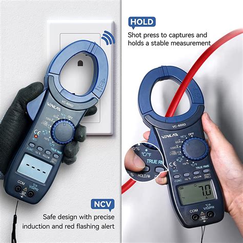 VC-600D Digital Clamp Meter 1000 Amp TRMS 6000 Count India | Ubuy