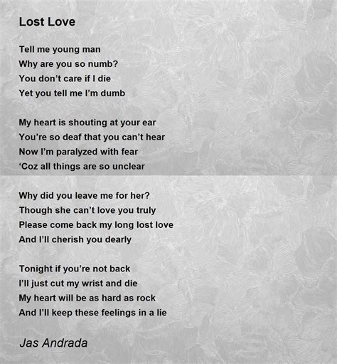 Famous Lost Love Poems And Quotes 30 Emotional “I Miss You” Poems