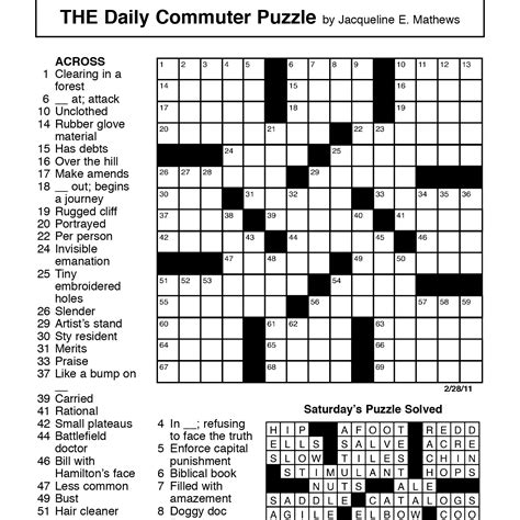 Free LA Times Crossword Printable (Easy) - 9/5/24 - Printables for Everyone