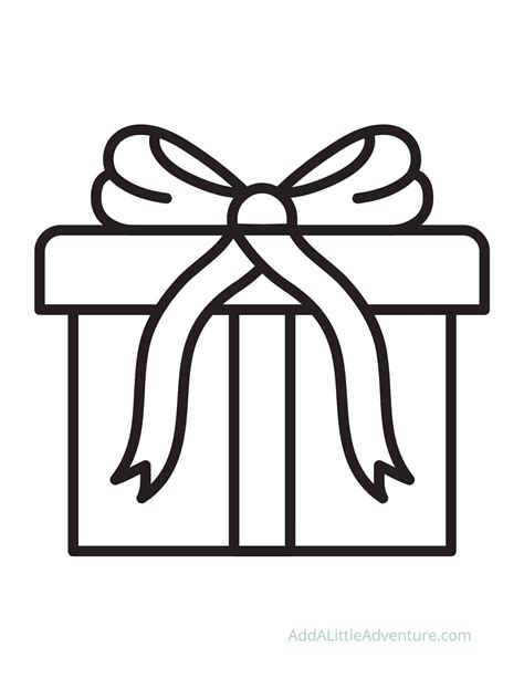 Christmas Present Coloring Page