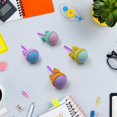 Lolipop Eraser for Girls & Boys / Eraser for School B'Day Return Gift