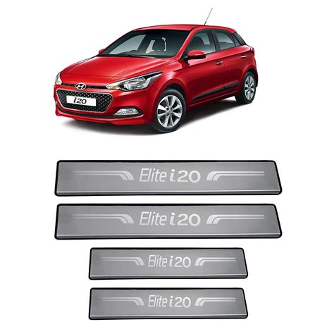AutoPop Silver Non-led Footstep Door Sill Plate for Hyundai Elite I20 ...