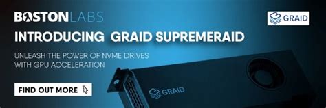 SupremeRAID™ by Graid Technology – Next Generation RAID using GPU’s