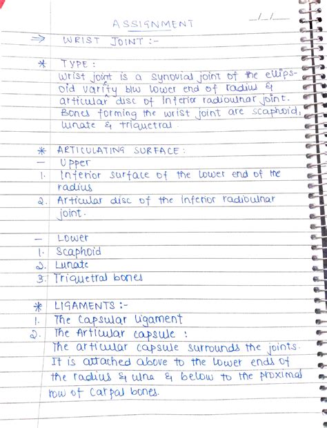 Wrist Joint - Anatomy - ASSIGNMENT WRIST TOINT : TYPE Wtist jotot is a ...