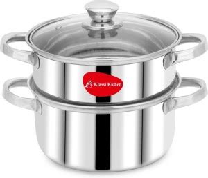 Klassi Kichen 2 Tier Steamer Set with Lid|Pasta Steamer|Vegetable|Momo ...