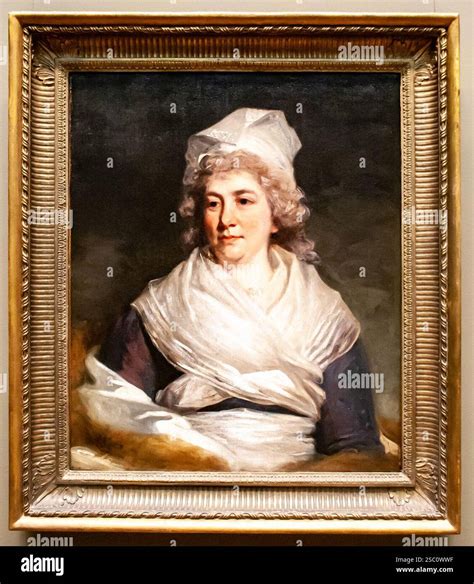 Hoppner - Sarah Franklin Bache - with frame Stock Photo - Alamy