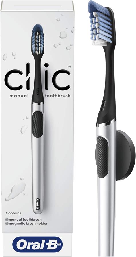 Amazon.com : Oral-B Clic Manual Toothbrush, Coral, with Replaceable ...