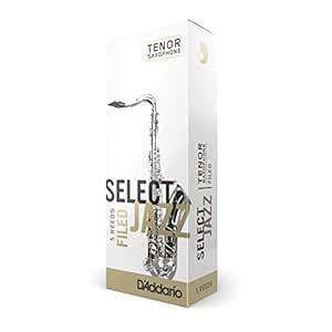 Rico Select Jazz Tenor Sax Reeds, Filed, Strength 2 Strength Soft 5 ...