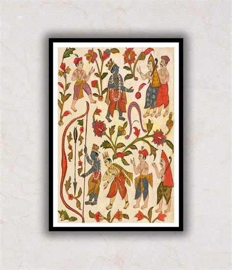 Krishna & The Bow, Folio 24 From The ÌÓTula Ram̥ Bhagavata Purana Artw ...