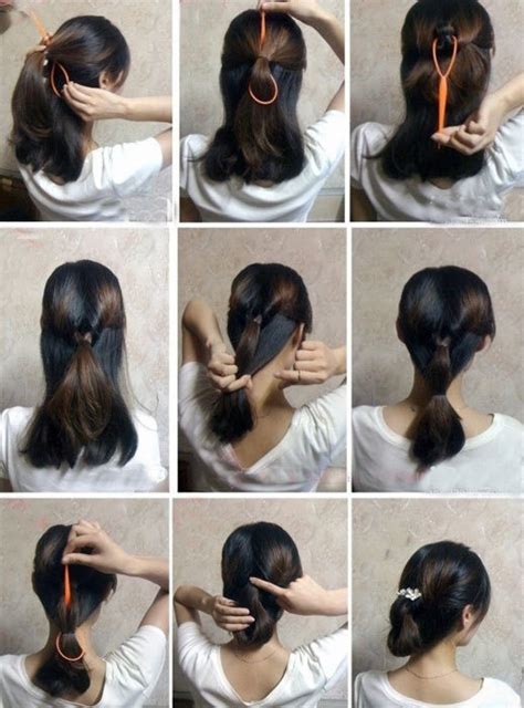 盘头发的40种方法 你会几种？（六）-扎头发网