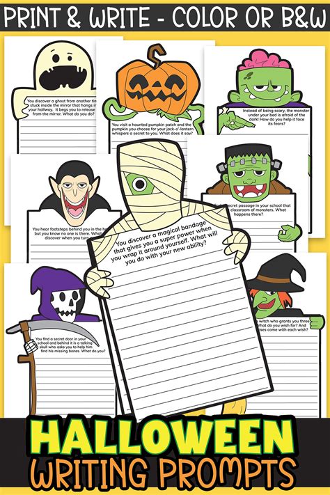Halloween Writing Prompts Printable