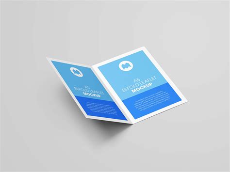 A5 Bifold Leaflet Brochure Mockup (PSD)