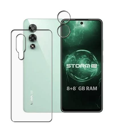 IRFAN DOMCHI Compatible for Lava Storm 5G Back & Camera Lens ...