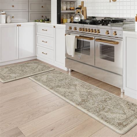 KIMODE Kitchen Mat for Floor Cushioned Anti Fatigue, Boho Vintage ...