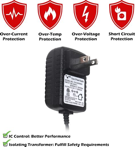Buy UL DC 4.5V 800mA Adapter with 4 Output Jacks for Christmas Village ...
