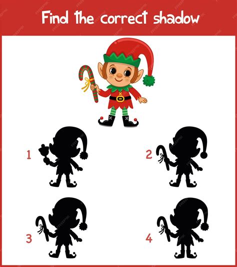 Premium Vector | Printable worksheet for preschool children in elf ...