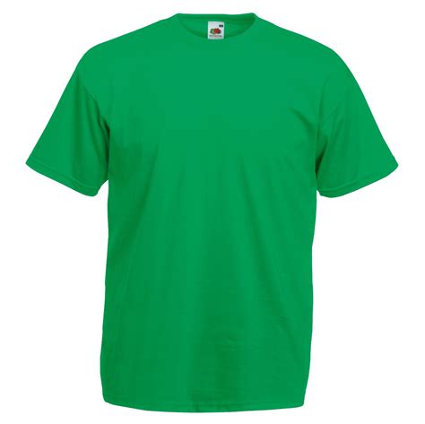 Kelly Green Fruit of the Loom Mens Soft Spun T Shirt Plain | eBay