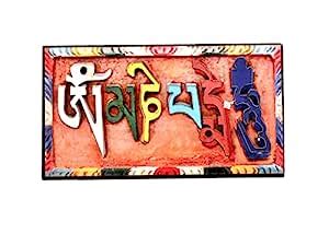 Buy Leh Ladakh Souvenir Wooden Fridge Magnet-Om Ma Ni Padme Hum ...