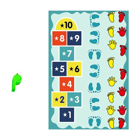 Ngheia Game Mat 2*1.35M Green, Slide Hopscotch Games for Adults Hands ...