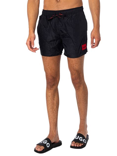 HUGO Dominica Swim Shorts - Black | Standout