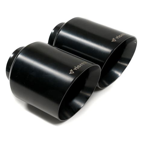 Vicrez Exhaust Tip 5" Inch Ceramic Black Set vzp100109 | Dodge Charger V8 5.7L/6.2L/6.4L 2015-2023