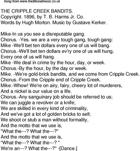 Cripple Creek Words at Sammy Parra blog