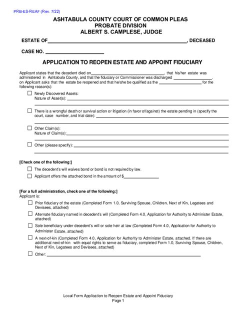 Fillable Online ASHTABULA COUNTY COURT OF ... - Ashtabula County Courts ...