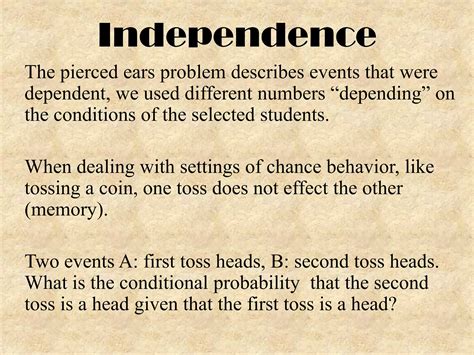 Image result for Conditional Probability and Independence