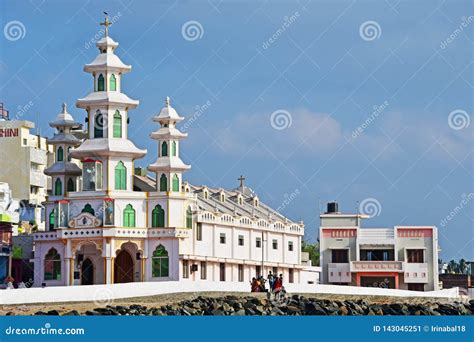 India. the Catholic Church at Cape Comorin Kanyakumari Editorial Photo ...