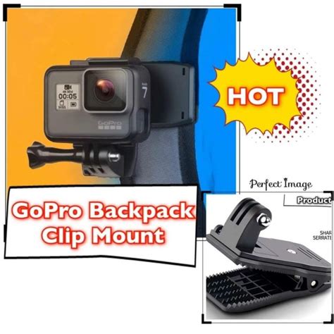 GoPro Backpack Clip Mount for All Series GoPro Backpack Clip Mount for ...