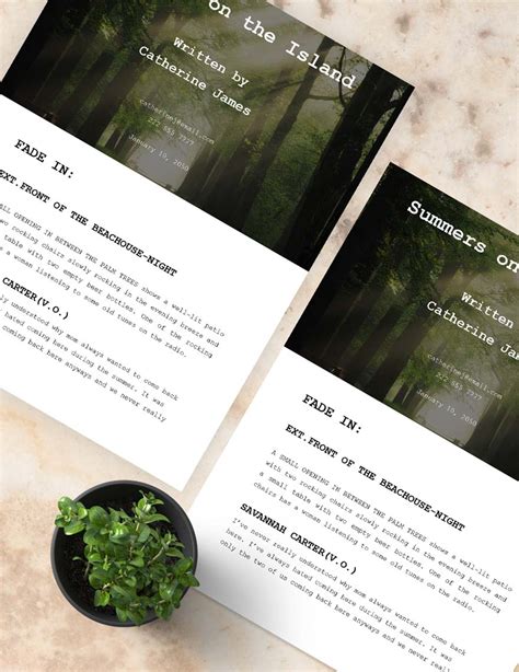 Image result for Screenplay Format Cheat Sheet