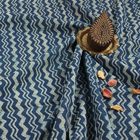 The Indian Ethnic Co's Dabu Hand Block Printed Cotton Fabric – THE ...
