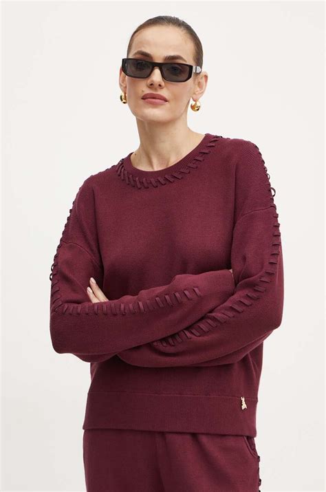 Bordowe swetry damskie | ANSWEAR.com