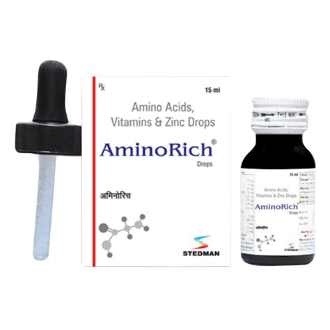 Aminorich Drops 15ml Price, Uses, Side Effects, Composition - Apollo ...