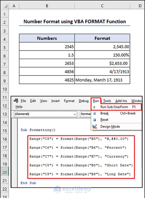 Format Text Excel 的图像结果