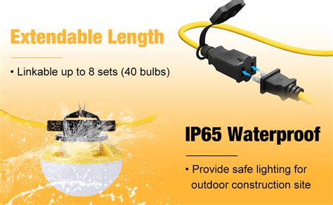 Image result for LED Construction String Lights