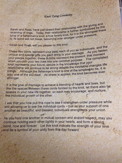 Image result for Unity Rope Ceremony Wording Examples