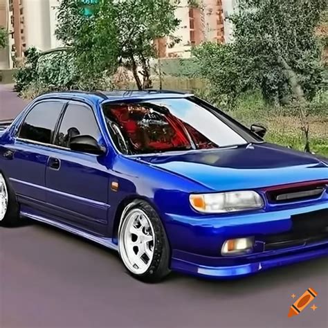 Modified 1997 Nissan Sentra with a sleek VIP look on Craiyon