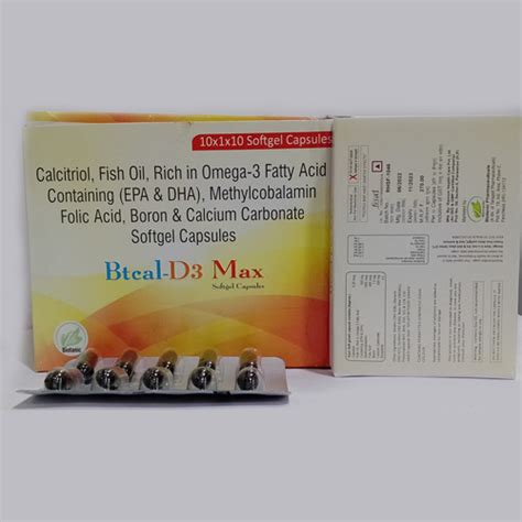BTCAL-D3 MAX Softgel Capsules Biotanic Pharmaceuticals